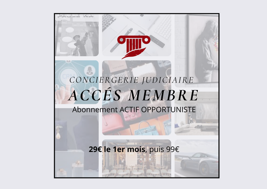 ACTIF OPPORTUNISTE - 29€ le 1er mois, puis 99€