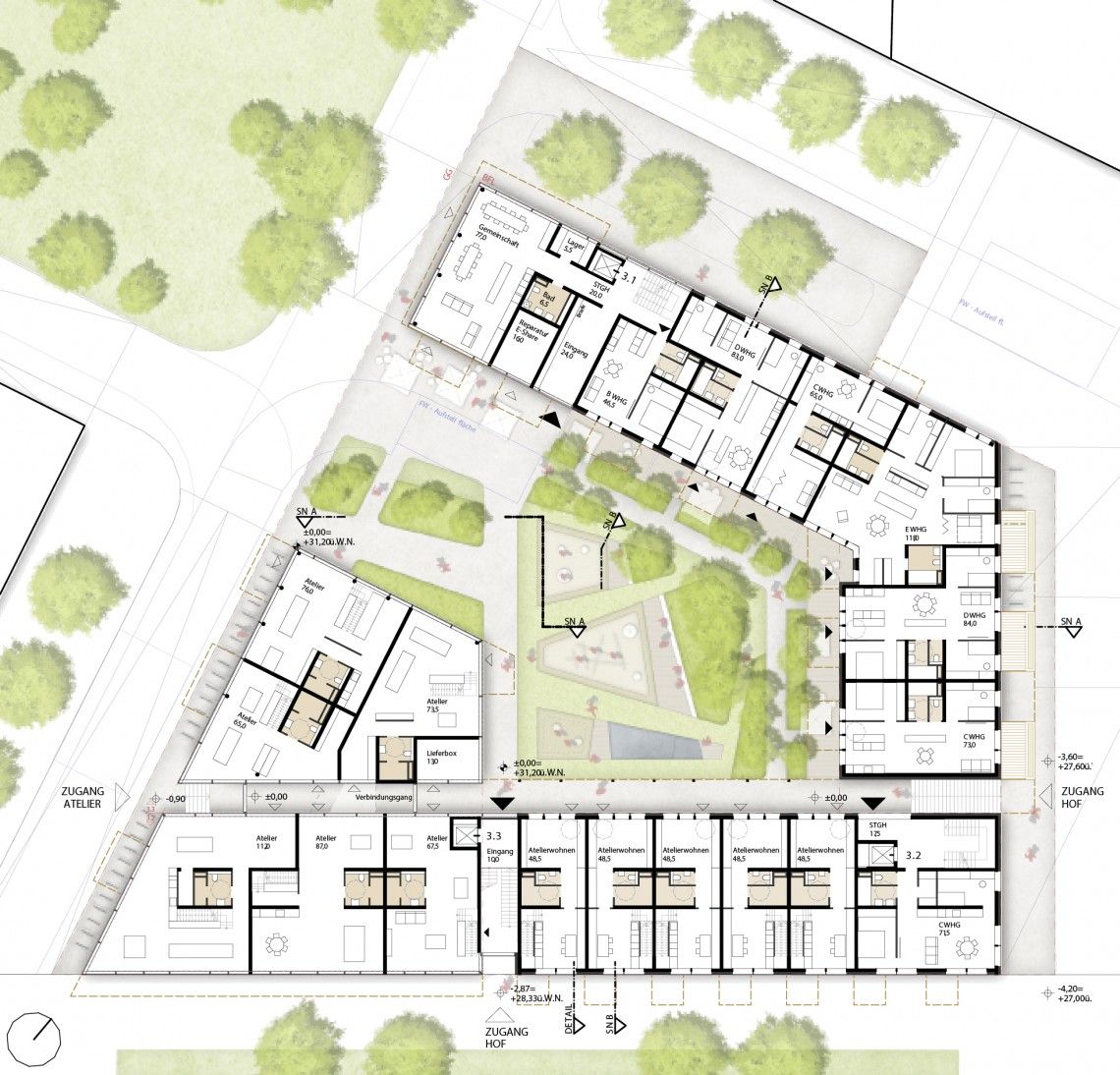 A céder - Parcelle en zone mixte urbaine – Esperange (Luxembourg) - Conciergerie Judiciaire